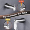 WOWOW Single Handle 5-Spray Tub and Shower Faucet 1.8 GPM with High Pressure Showerhead Valve Included - 4 of 4