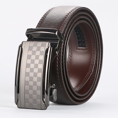 Paaaawaters Leather Ratchet Belt Men, Effortless Style