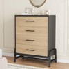 4 Dresser for Bedroom, 38.6" Tall Dresser, Tall Drawer with Storage Freestanding, Wooden Closet Storage Chest for Living Room, Bedroom, - 2 of 4