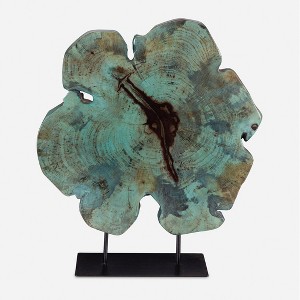 Uttermost Bahati Wood Blue Sculpture - 1 of 4