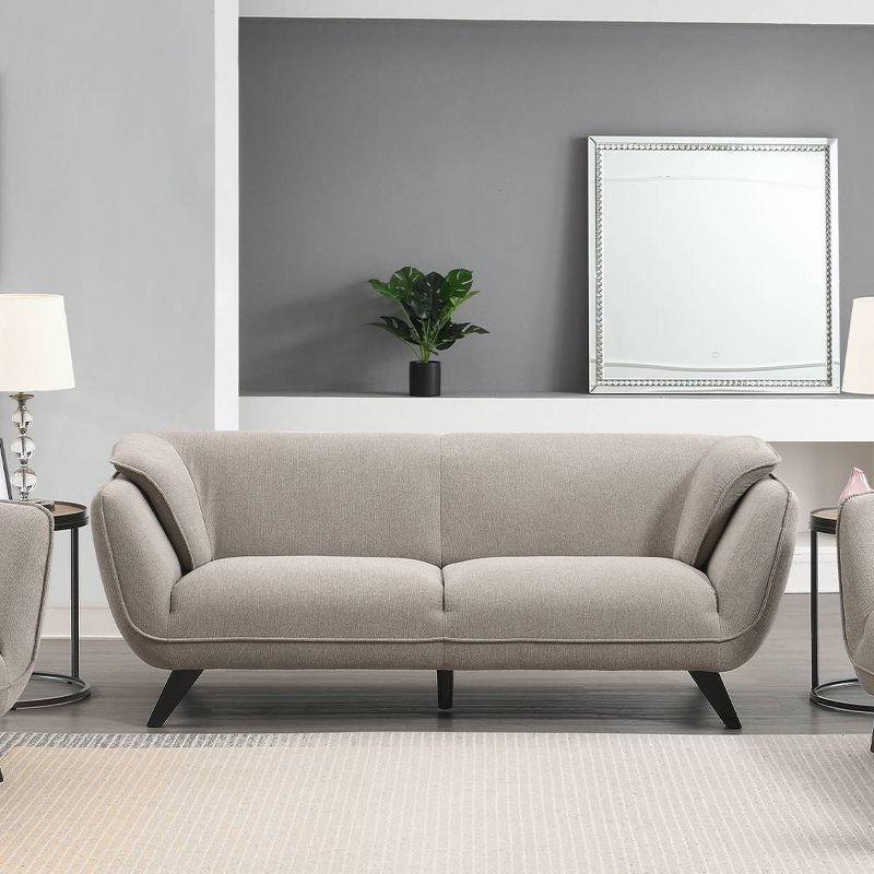 86&#34; Nayeli Sofa Brown Linen - Acme Furniture, 1 of 10