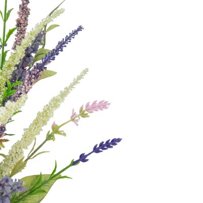 21" Purple and Green Artificial Lavender Floral Bundle