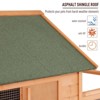 136.5" Chicken Coop Wooden Large Chicken House Deluxe Rabbit Hutch Lockable Poultry Hen Cage Backyard with Nesting Box and Run - 4 of 4