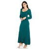 24seven Comfort Apparel Womens Long Sleeve Maxi Dress - 2 of 4