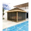 13x13FT  Gazebo Tent w/Mosquito Net & Double Roof, Instant Canopy for Patio/Backyard Clearance - 3 of 4
