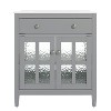 Grungis Bathroom Vanity with Ceramic Sink,Silver Metal Knobs and Soft Close Hinges,Cabinet with Adjustable Shelf and Tip-Out Tray - 4 of 4
