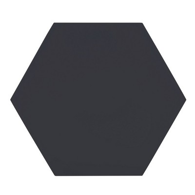 Connor Charcoal Grey 18" Hexagonal Bayur Wood End Table