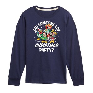 Boys' - Disney - Mickey and Friends Did Someone Say Christmas Party Long Sleeve Graphic T-Shirt - 1 of 4