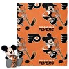 NHL Philadelphia Flyers Mickey Silk Touch Throw Blanket and Hugger - 2 of 3