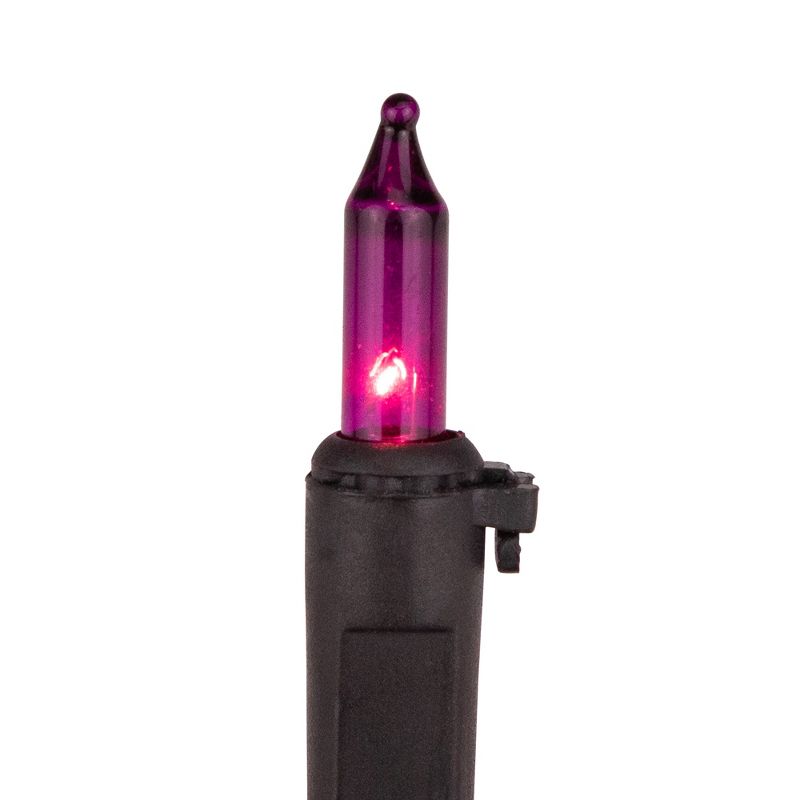 Northlight 100ct Mini Incandescent String Lights Purple - 20.25' Black Wire, 4 of 8