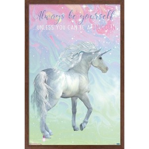 Trends International Unicorn On Pastels Framed Wall Poster Prints - 1 of 4
