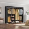VIPEK V40C Pro Coverd Clothes Rack Bedroom Wardrobe Closet, Freestanding Heavy Duty Black Clothing Rack with Oxford Fabric Cover - 4 of 4