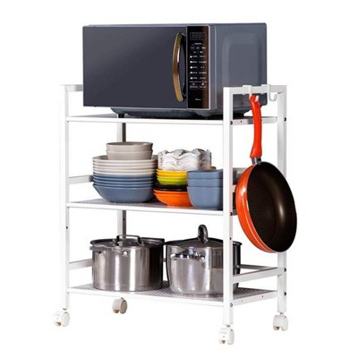 Widened Cart 3-Tier Multi-Function Layer Cart-xm_463w Moveable Storage Rack