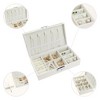 Unique Bargains Small Portable Large Capacity PU Leather Travel Jewelry Storage Case - 3 of 4