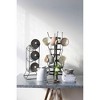 Metal Bottle Holder with 24 Hooks - Storied Home