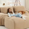 Aukfa Modular Corduroy Sectional Sofa with Ergonomic Support - Pet Friendly, Easy Assembly, Non-Slip Base Design - 4 of 4