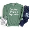 Simply Sage Market Women's Graphic Sweatshirt Chasing Dreams and Tiny People - 3 of 3