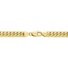Black Bow Jewelry Men's, 10k Yellow Gold 7.3mm Hollow Miami Cuban (Curb) Chain Necklace - 4 of 4