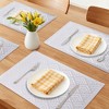 REGALWOVEN Placemats Set of 6 Plastic Placemats for Dining Table Decor Washable Kitchen Table Mat with Fish Scale Pattern - 2 of 4