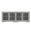 Famapy Industrial TV Stand for living Room: Sliding Glass Doors, Adjustable Shelves, Space - Smart Design Media Console - 4 of 4