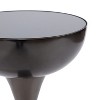 Kate and Laurel Chandon Round Metal Drink Table, 8x8x23, Pewter - 4 of 4