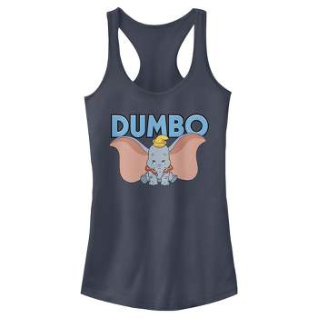 Junior's Women Dumbo Wide Open Racerback Tank Top