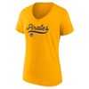 MLB Pittsburgh Pirates Women's V-Neck Core T-Shirt - 2 of 3