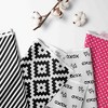 Bacati - Love Black Fuschia 10 pc Crib Bedding Set with Long Rail Guard Cover - 2 of 4