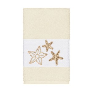 Linum Home Textiles 100% Turkish Cotton LYDIA Embellished Towel Set - 1 of 2