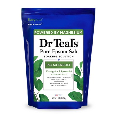 Dr Teal's Epsom Salt Magnesium Soak - Relax & Relief with Eucalyptus & Spearmint