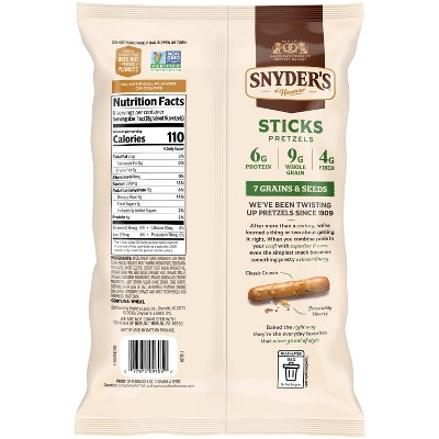 Snyder's of Hanover Multigrain 7 Grains & Seeds Pretzel Sticks - 8oz