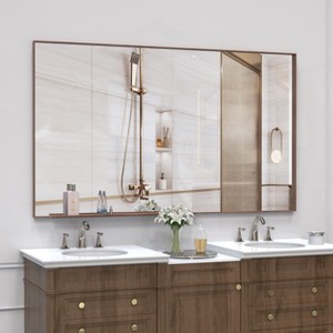 NicBex Bathroom Mirror,Vanity Mirror for Bathroom,Bathroom Wall Mirror with Aluminum Frame,Removable Storage Tray,Horizontal/Vertical - 1 of 4