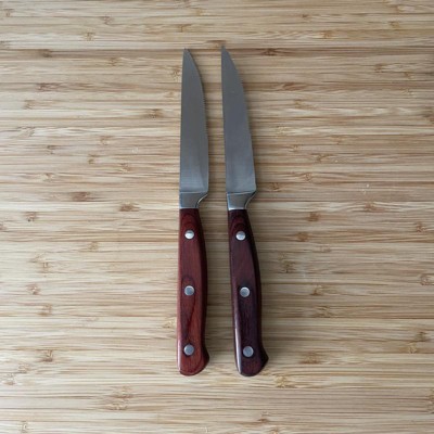 BergHOFF Pakka Wood 12 Stainless Steel Steak Knives, Set of 6 - 20075348