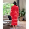 ADR Women's Long Robe, Fleece Plush Robe Woman, Cozy Regular & Plus Size Women's Bath Robe - 3 of 3