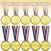 ArtCreativity Gold Medal Neck Ribbons Awards (Set of 12) - 3 of 4