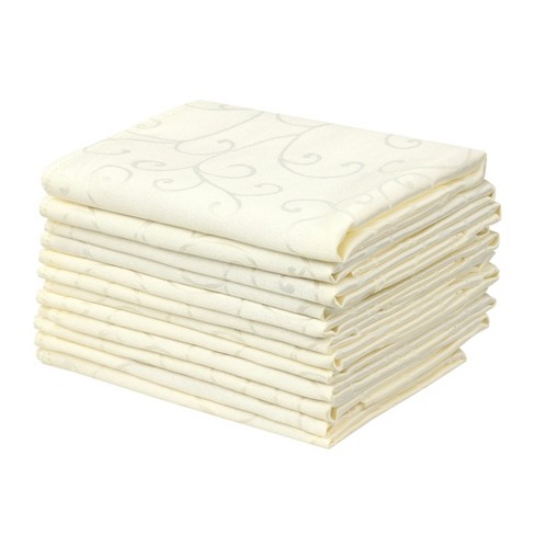 Unique Bargains Cocktail Weddings Dinner Banquets Polyester Napkins 19 x 19 Inches 12 Pcs - image 1 of 4