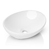 Miligore 16" x 13" Oval White Ceramic Above Counter Bathroom Vessel Sink - 2 of 4