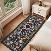 Pastoral Floral Washable Area Rug Non Slip Farmhouse Floor Cover Soft Non Shedding Indoor Rug Low Pile Foldable Carpet for Living Rom Bedroom Nursery - 4 of 4