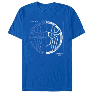 Men's Marvel Spider-Man: No Way Home Spider Icon Blueprint T-Shirt - 1 of 4