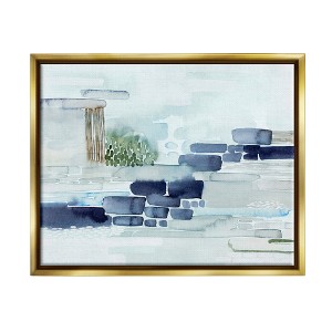 Stupell Industries Modern Abstract Coastal Landscape Organic Blocks - 1 of 4