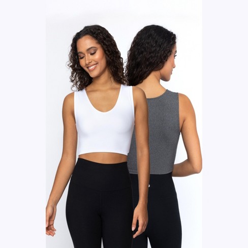 Yogalicious Womens Heavenly Ribbed Kathleen Long Sleeve Top - 2