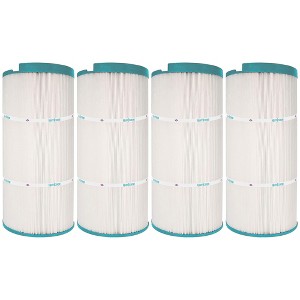 Hurricane Filters Replacement Spa Filter Cartridge for Unicel C-8325, PSD125U, Filbur FC-2790, and Sundance Horizontal Spa Cartridge, White, 4 Pack - 1 of 4