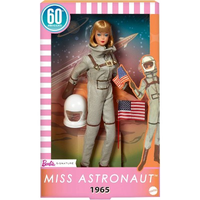 Barbie Signature Miss Astronaut Doll Collectible with Silver Suit, Space Boots and Helmet Accessory