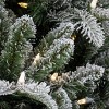 6' Feel Real® Snowy Libby Fir Hinged Tree with Warm White LED Lights - 3 of 4
