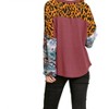 Women's Animal & Aztec Waffle Knit Top - umgee - 3 of 4