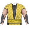 Men's Mortal Kombat Klassic Scorpion Outfit (Front Back Print) Long Sleeve Costume T-Shirt - 2 of 4