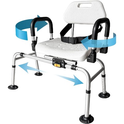 DMI - Rotating Sliding Transfer Bench w/Scrub Brush