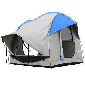 PAGED Camping Tent for 5-6 Person Hiking Tent with 3 Doors and Mesh Window for Fishing, Family Camping, Hiking - 1 of 4