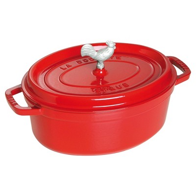 Cast Iron Round Dutch Oven, 5.5-quart, Cherry & Reviews