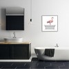 Stupell Industries Flamingo Antique Bathroom Tub Framed Giclee - 2 of 4
